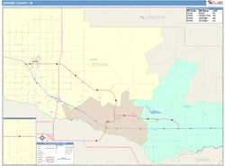 Jerome County, ID Wall Map