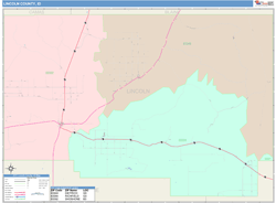 Lincoln County, ID Wall Map