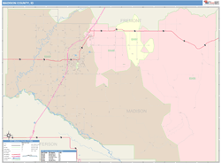 Madison County, ID Wall Map