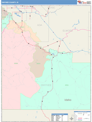 Owyhee County, ID Wall Map