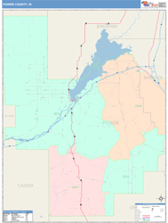 Power County, ID Wall Map