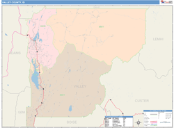 Valley County, ID Wall Map