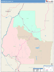 Washington County, ID Wall Map