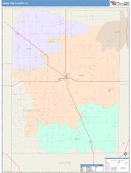 Hamilton County, IL Wall Map