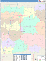 Iroquois County, IL Wall Map