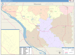 Jo Daviess County, IL Wall Map