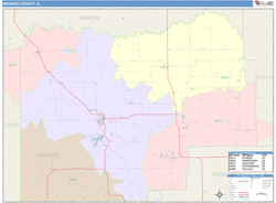 Menard County, IL Wall Map