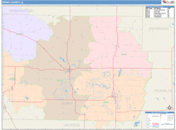 Perry County, IL Wall Map