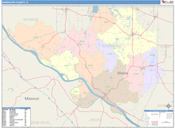 Randolph County, IL Wall Map