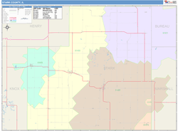 Stark County, IL Wall Map