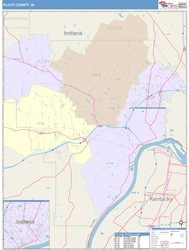 Floyd County, IN Wall Map