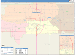 Howard County, IN Wall Map