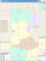 Newton County, IN Wall Map