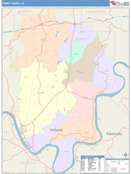 Perry County, IN Wall Map