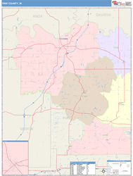 Pike County, IN Wall Map