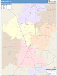 Ripley County, IN Wall Map