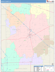 Shelby County, IN Wall Map