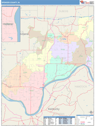 Spencer County, IN Wall Map