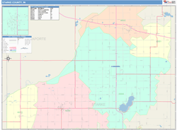 Starke County, IN Wall Map