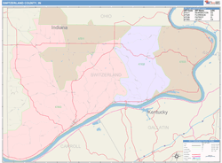 Switzerland County, IN Wall Map