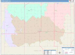 Tipton County, IN Wall Map