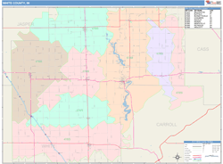 White County, IN Wall Map