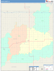 Adair County, IA Wall Map