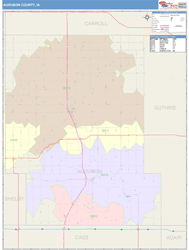 Audubon County, IA Wall Map