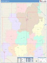 Benton County, IA Wall Map