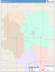 Boone County, IA Wall Map
