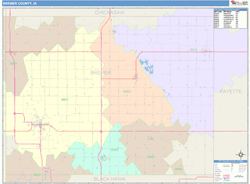 Bremer County, IA Wall Map