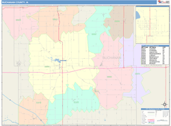 Buchanan County, IA Wall Map