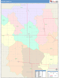 Butler County, IA Wall Map