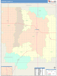 Cherokee County, IA Wall Map