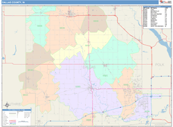 Dallas County, IA Wall Map
