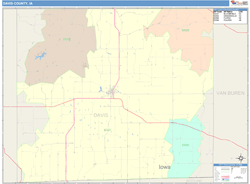 Davis County, IA Wall Map