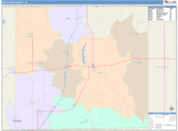 Decatur County, IA Wall Map