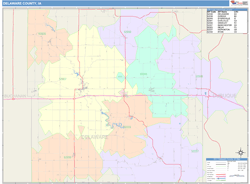 Delaware County, IA Wall Map