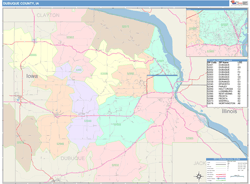 Dubuque County, IA Wall Map