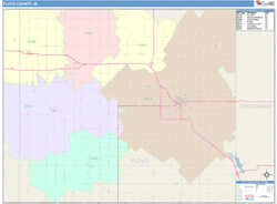 Floyd County, IA Wall Map