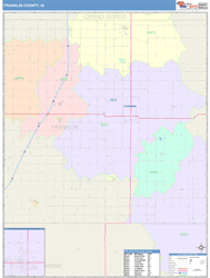 Franklin County, IA Wall Map