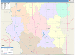 Fremont County, IA Wall Map