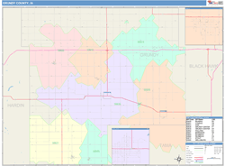 Grundy County, IA Wall Map