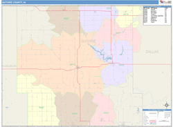 Guthrie County, IA Wall Map