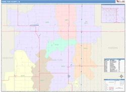 Hamilton County, IA Wall Map