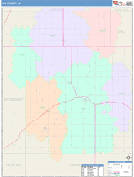 Ida County, IA Wall Map