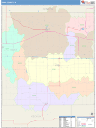 Iowa County, IA Wall Map