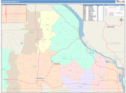 Jackson County, IA Wall Map