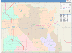 Jasper County, IA Wall Map