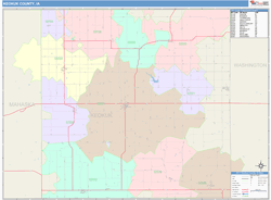 Keokuk County, IA Wall Map